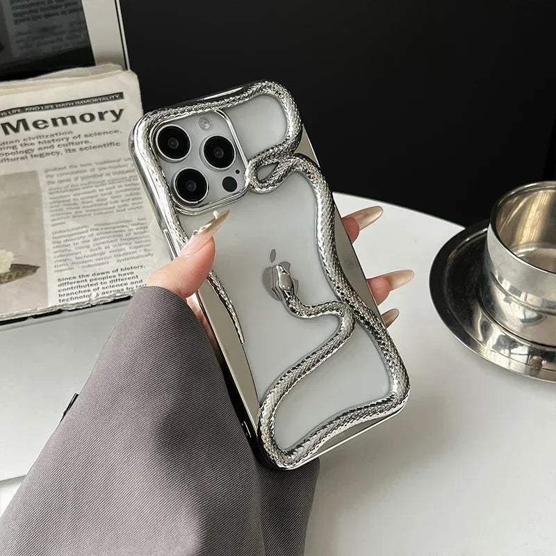 Orion iPhone Case Snake Plated TPU Electroplated Heat Dissipation