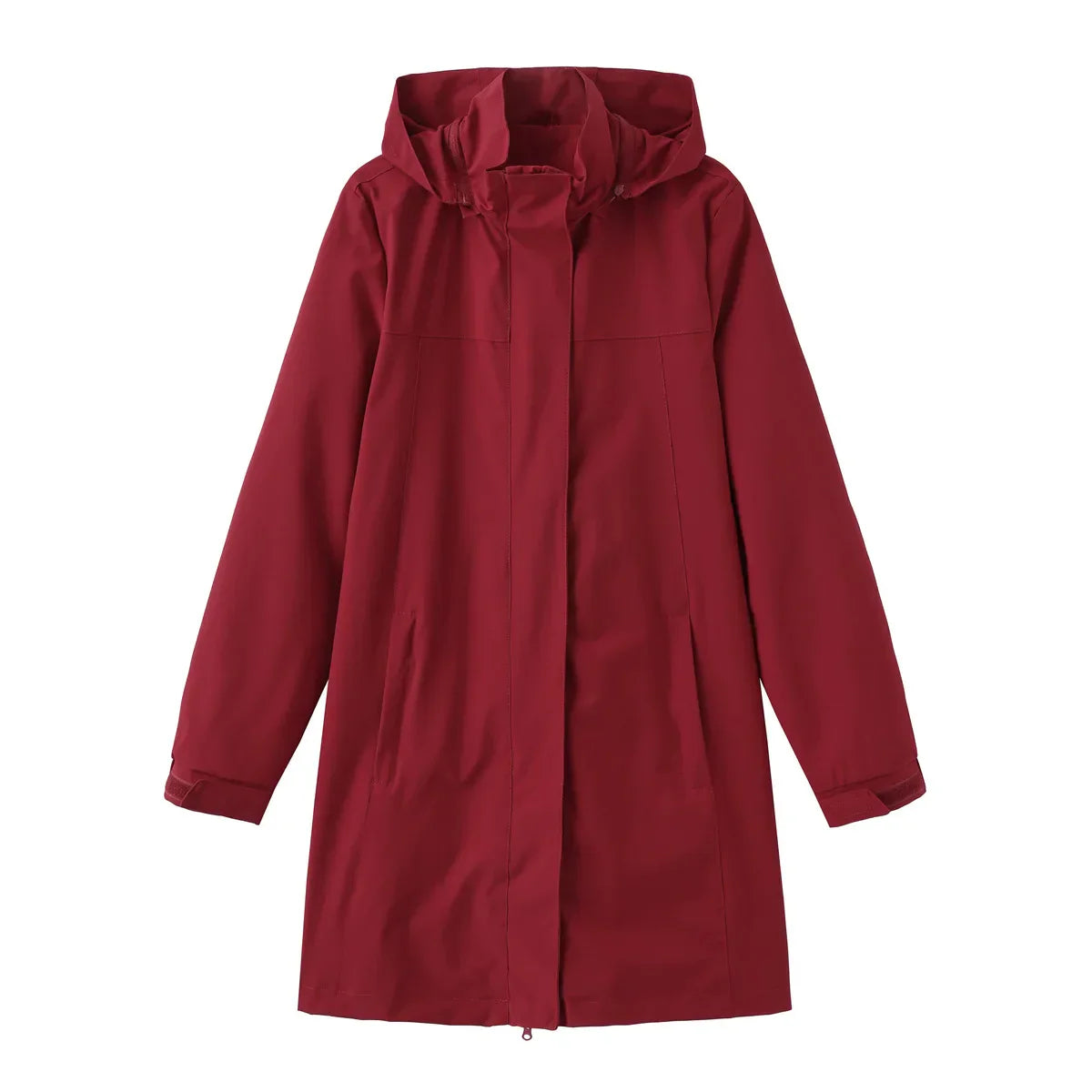 Rainproof Fitted Ladies Long Coat