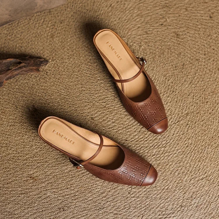 Authentic Leather Slide Shoes