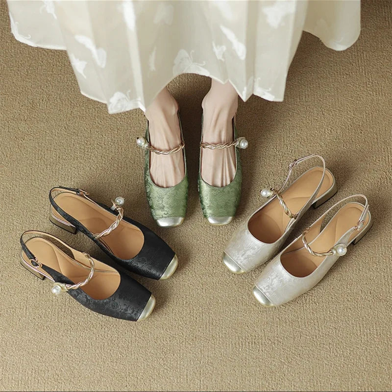 Classic Buckle Back Pumps