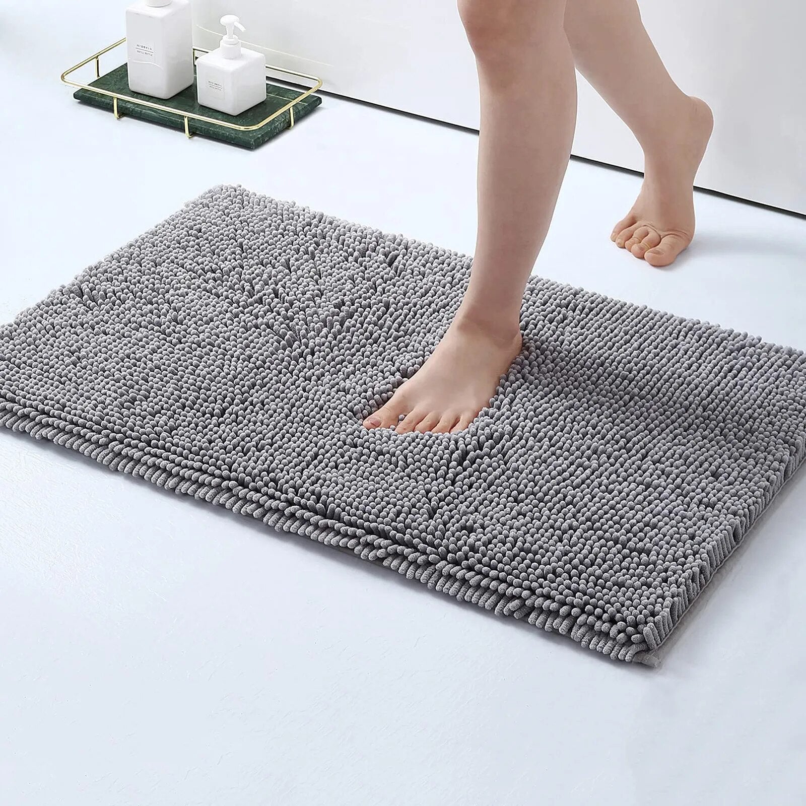Non Slip Rubber Bath Floor Mat With Strong Suction - OutfitLondon