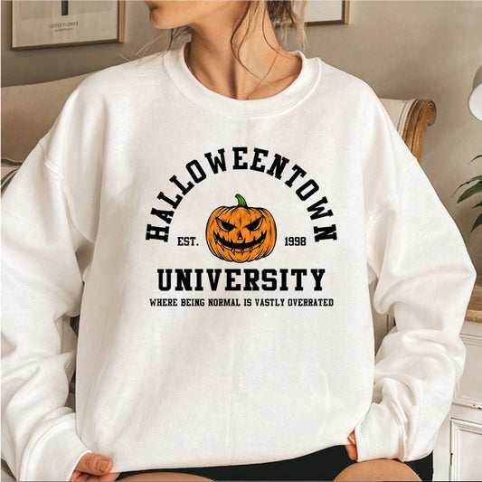Cozy Female Halloween Pullover Sweater - OutfitLondon
