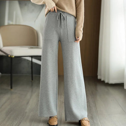 Comfortable Wide Leg Drawstring Pants