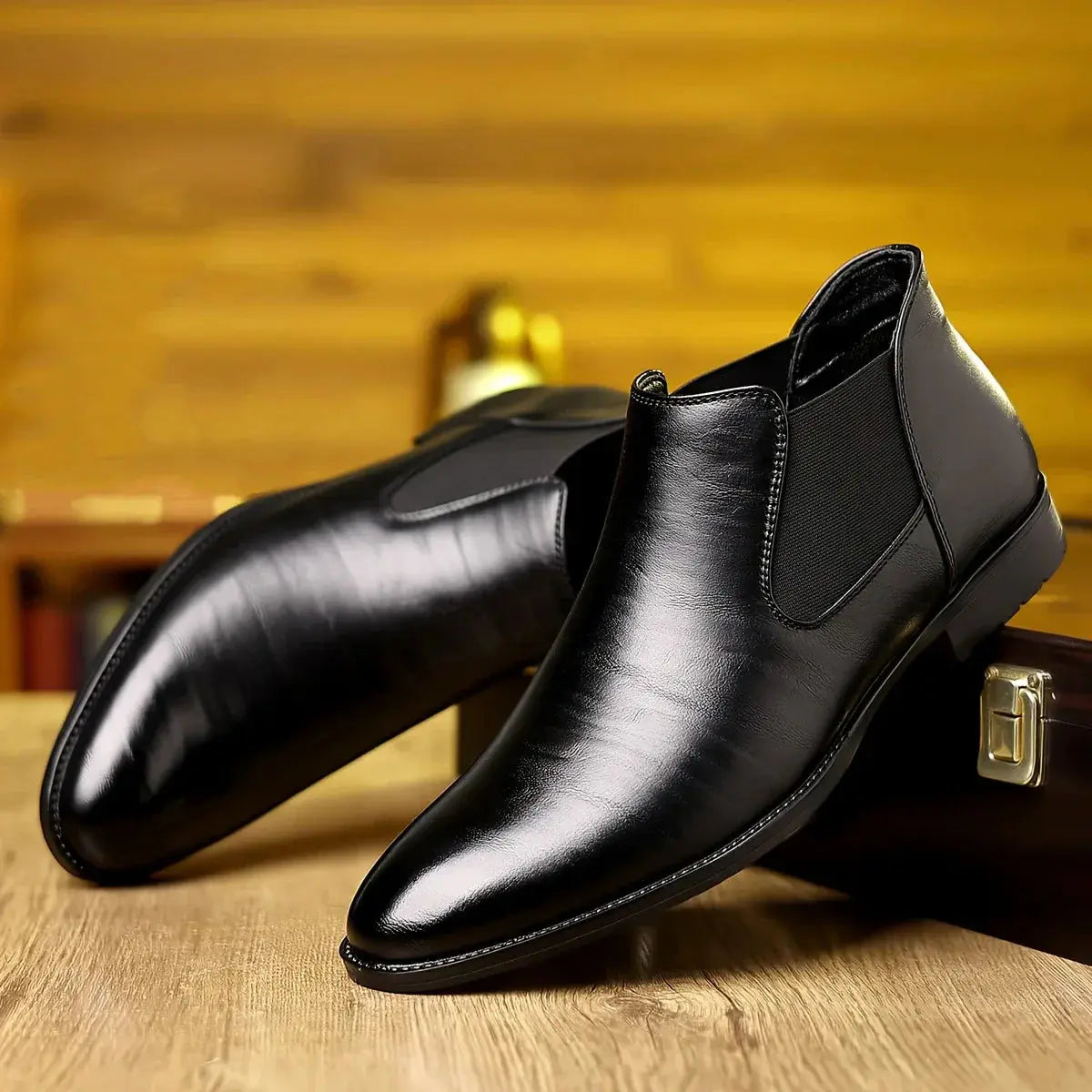 Classic Leather Ankle Boots - Comfortable Everyday Wear