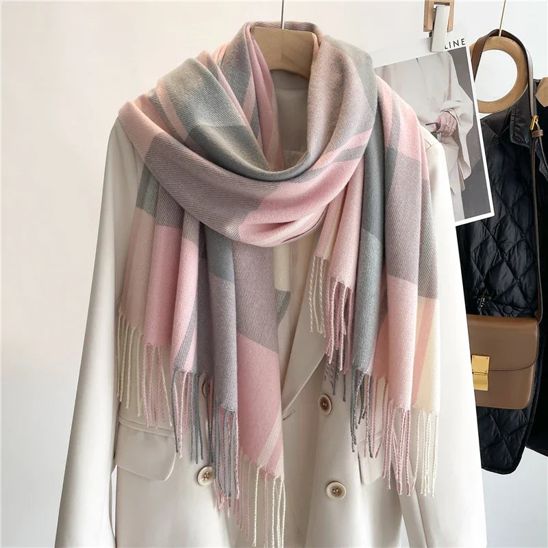 Darla Women's Plaid Cashmere Scarf