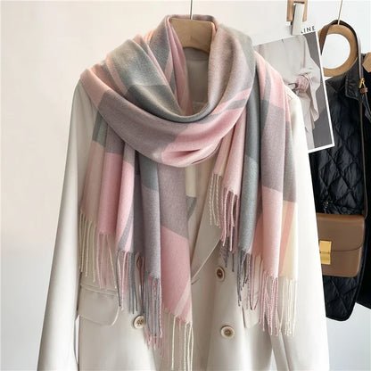 Darla Women's Plaid Cashmere Scarf