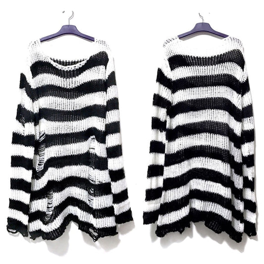 Soft Casual Striped Women's Sweatshirt - OutfitLondon