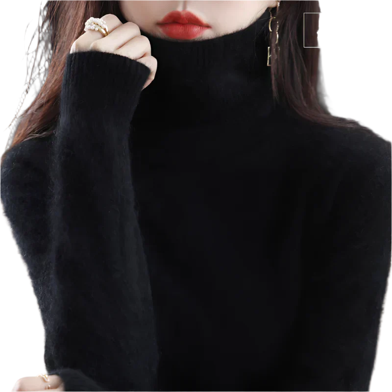 Soft Cashmere Women's Turtleneck Sweater