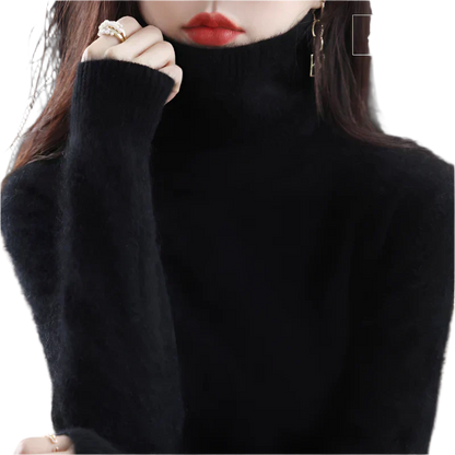 Soft Cashmere Women's Turtleneck Sweater