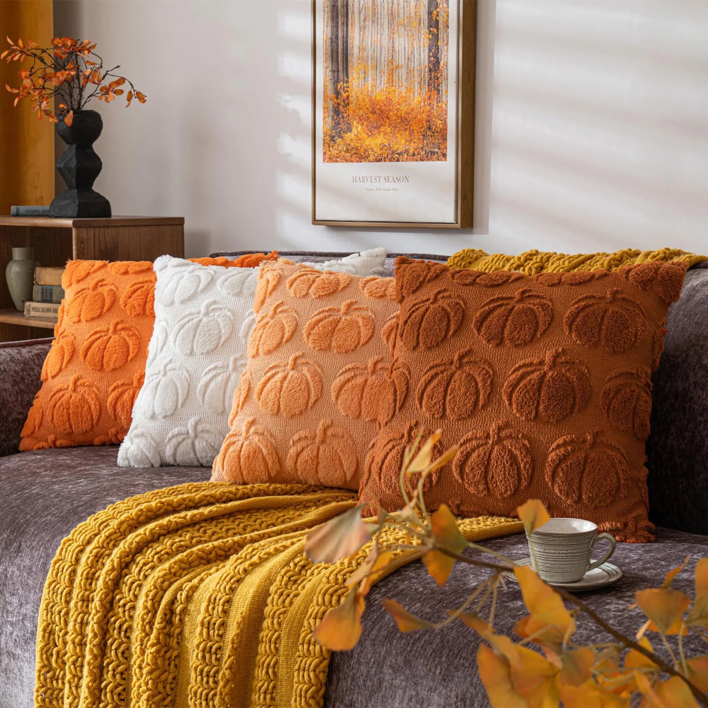 Pumpkin Pillow Covers Orange - OutfitLondon