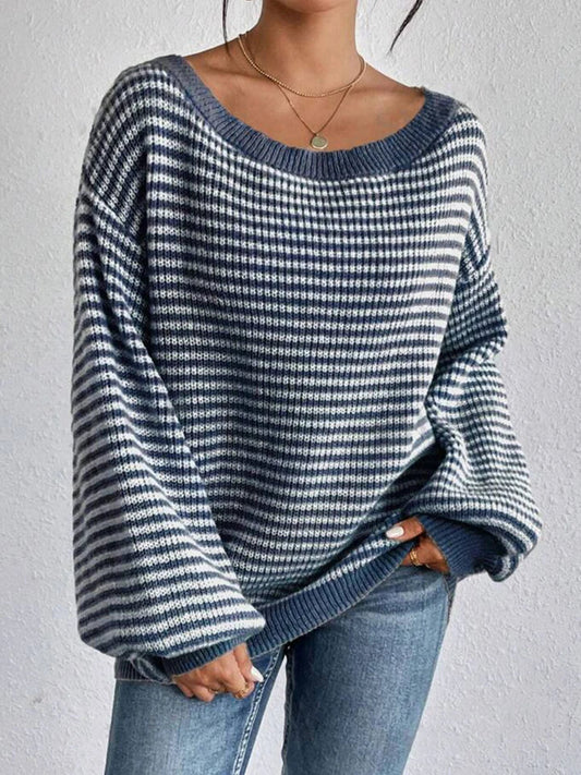 Milo Women's Drop Shoulder Knit Sweater - OutfitLondon
