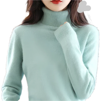 Soft Cashmere Women's Turtleneck Sweater
