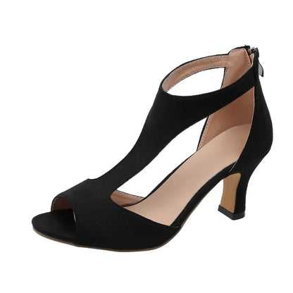 Elegant Ankle Strap High Heels