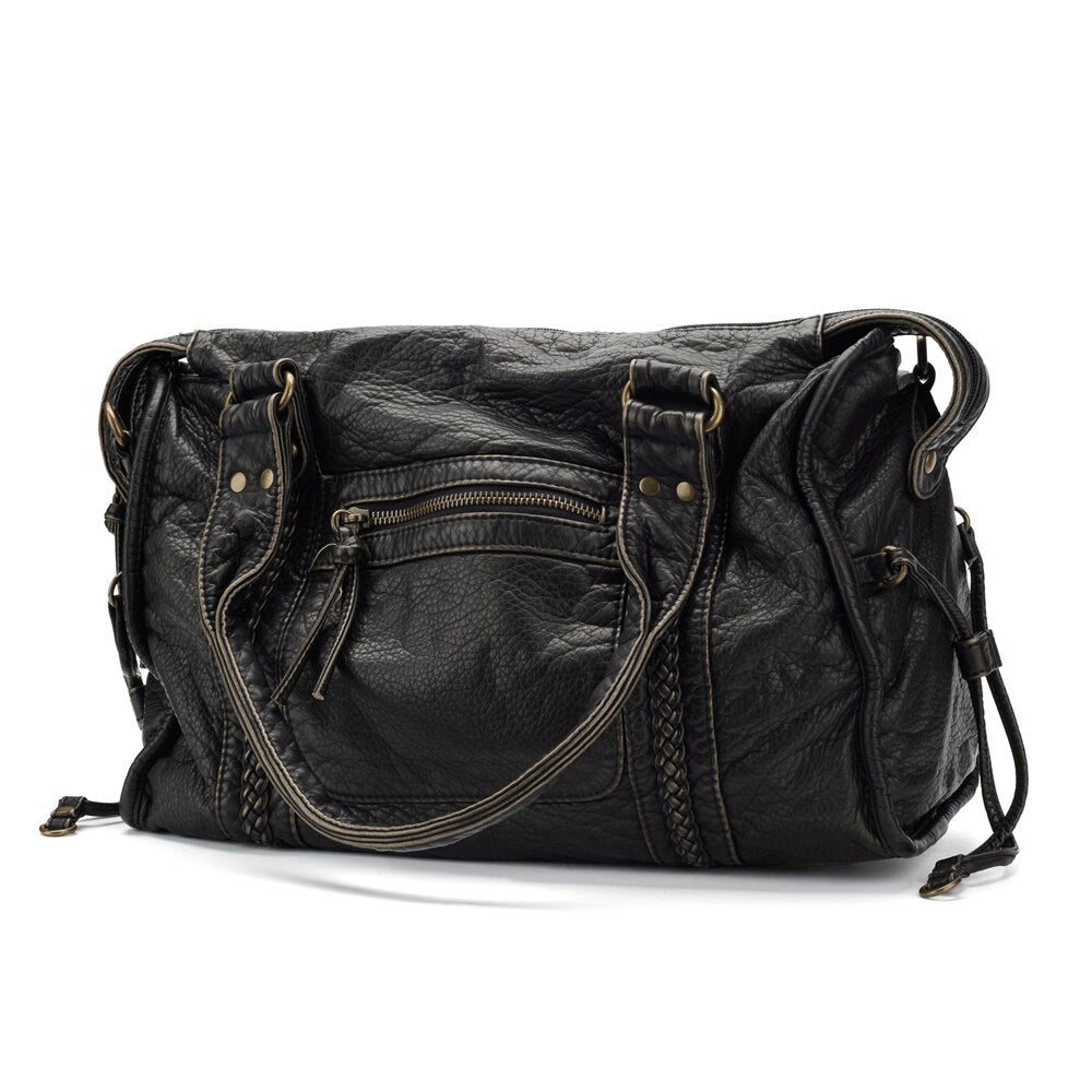 Elegant Women's Leather Tote Handbag