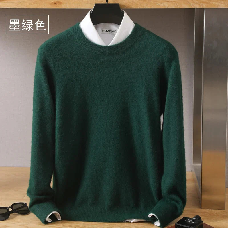 Luxurious High Quality Crew Neck Cashmere Sweater