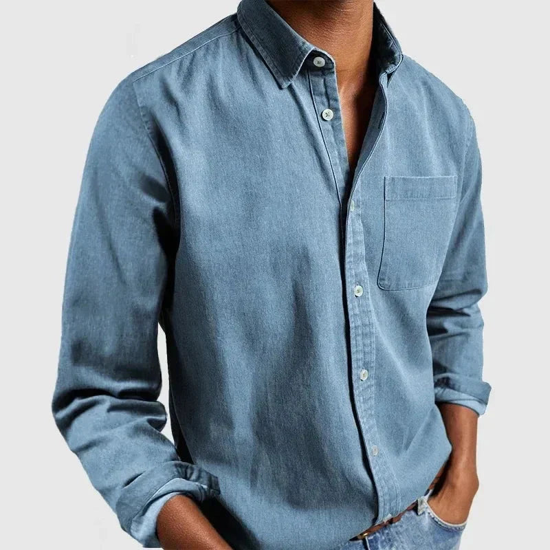 Relaxed Fit Mens Button Down Casual Shirt