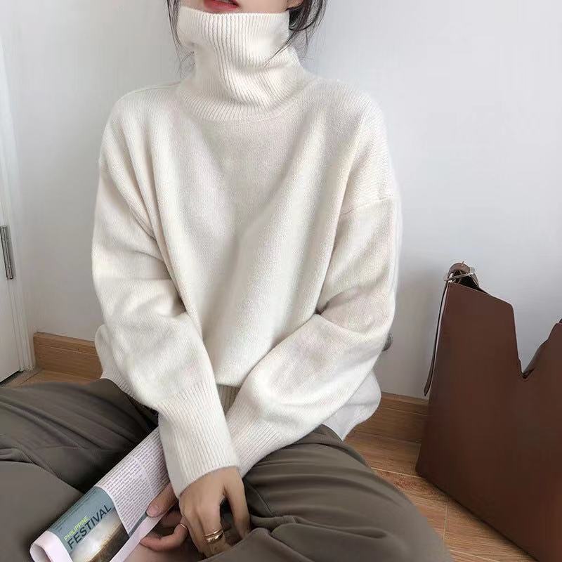 Soft Chunky Cold Weather Turtleneck Sweater