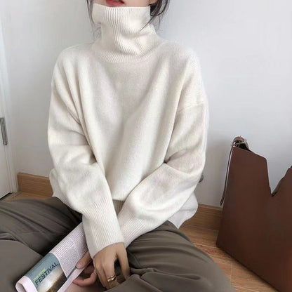 Soft Chunky Cold Weather Turtleneck Sweater