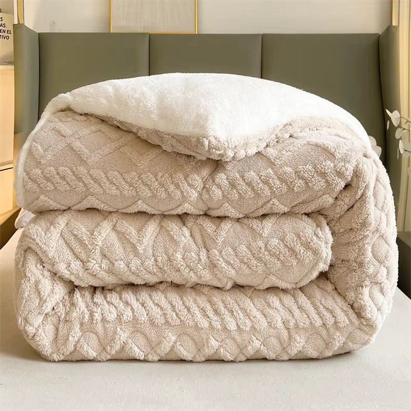 Plush Cashmere Soft Heavy Blanket for Winter