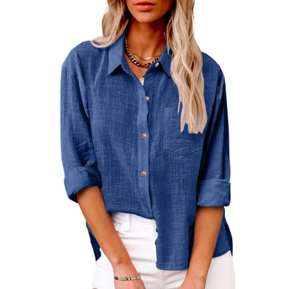 Women's Simple Relaxed Cotton Shirt