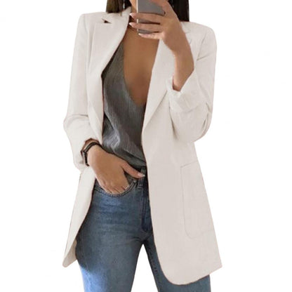 Casual Open Front Cardigan for Women with Pockets
