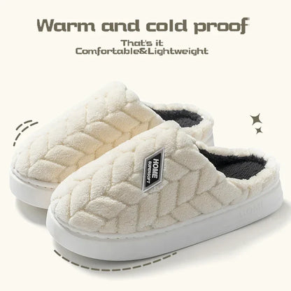 Soft Women's Fleece Slipper Shoes with Non Slip Soles