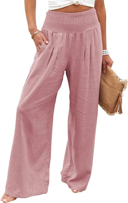 Relaxed Fit Women's Cotton Trousers