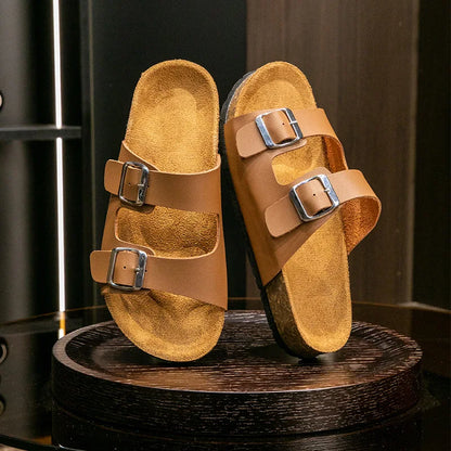 Soft Women's Cork Beach Flip Flops
