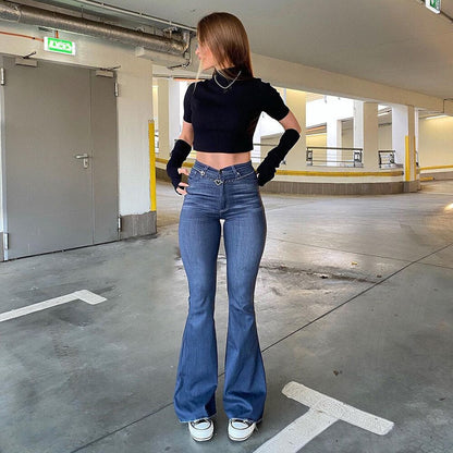 Timeless Relaxed Fit Navy Blue Jeans - OutfitLondon