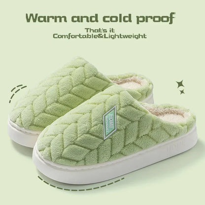 Soft Women's Fleece Slipper Shoes with Non Slip Soles