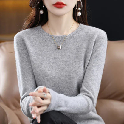 Cozy Ladies Merino Wool Pullover Sweater