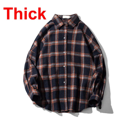 Cozy Checked Flannel Shirt for Men - Soft Long Sleeve Shirt