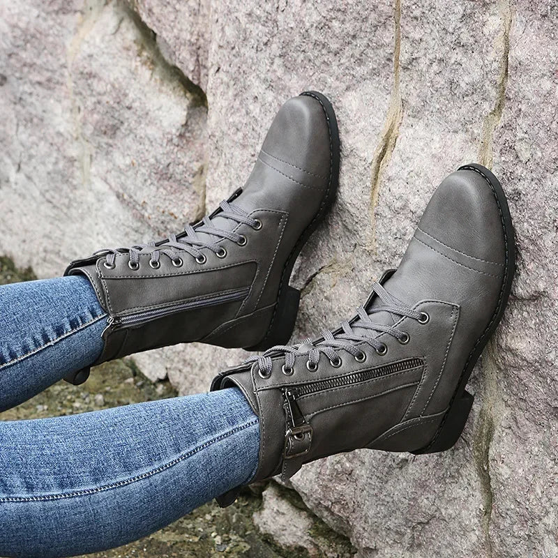 Casual Women's Round Toe Ankle Boots