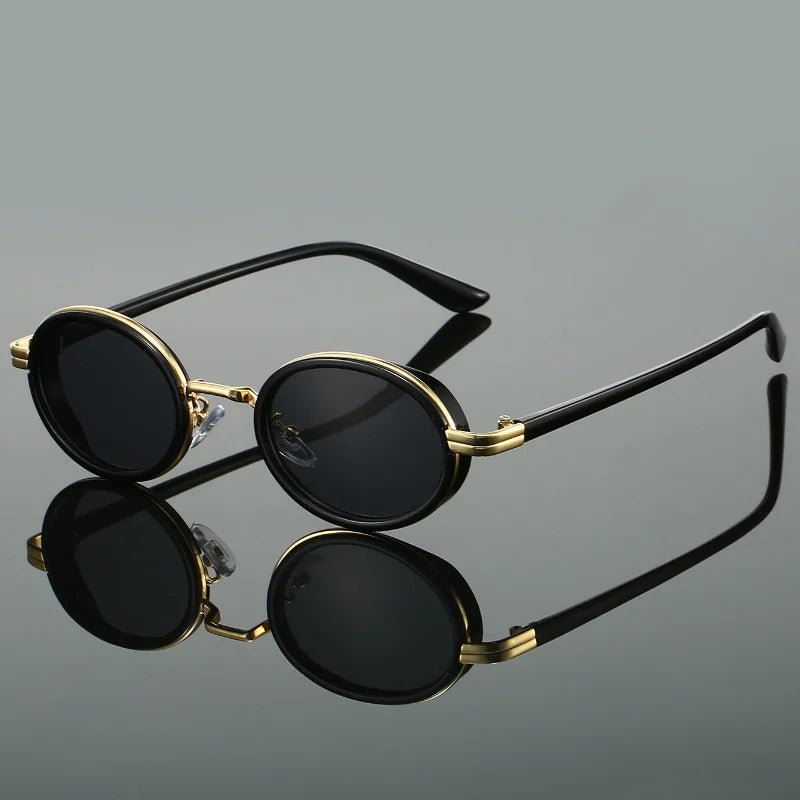 Classic Oval Shades Gold Accent Lenses