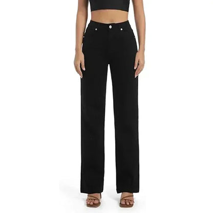 Relaxed Fit Slim White Straight Leg Jeans