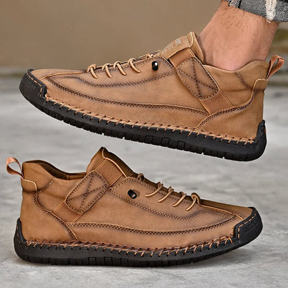 Men's Comfortable Lace Up Sneakers with Good Grip Sole