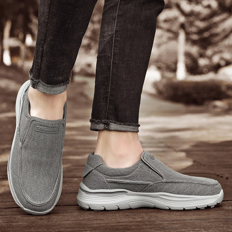 Lightweight Casual Blue Slip On Shoes