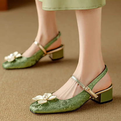 Elegant High Heel Slingback Shoes