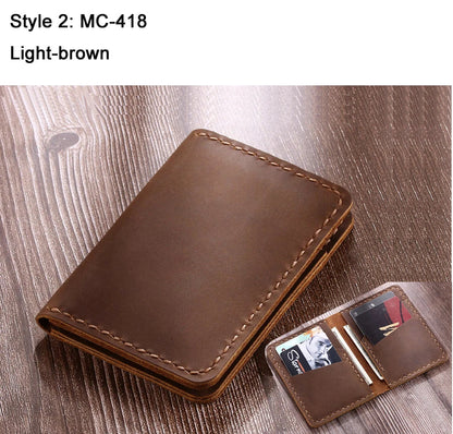 Authentic Tan Leather Card Holder