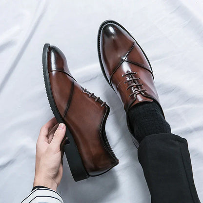 Luxury Brown Leather Dress Shoe