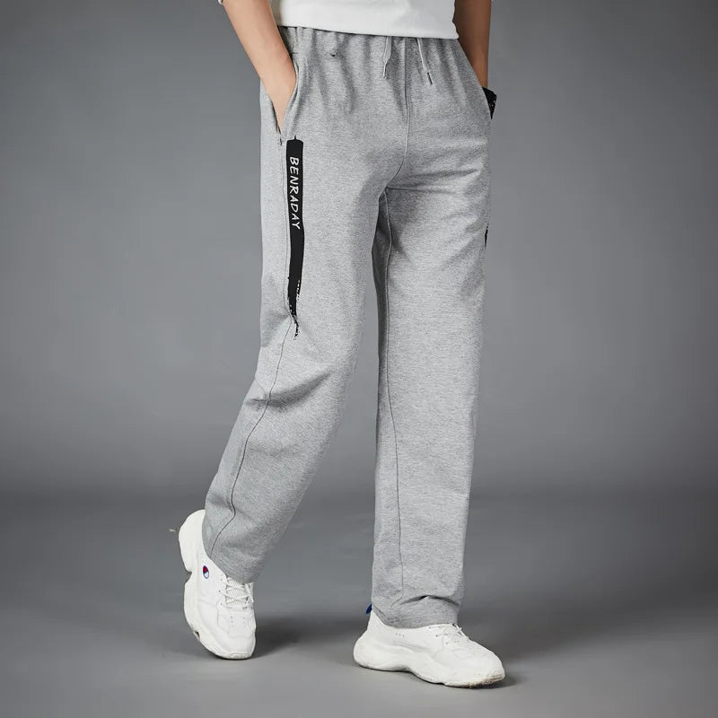 Relaxed Fit Mens Striped Sweatpants