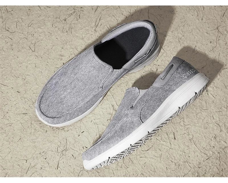 Relaxed Fit Slip On Leather Loafers