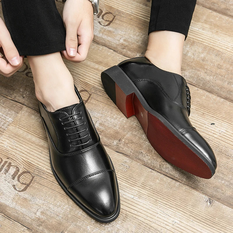 Men's Italian Leather Oxford Shoes