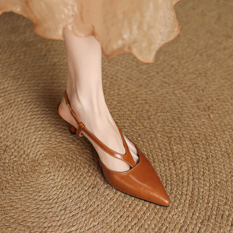 Comfortable Low Heel Slingback Shoes