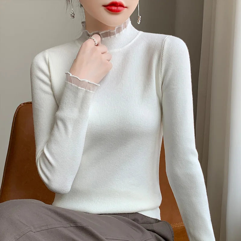 Women's Cashmere Long Sleeve Sweater