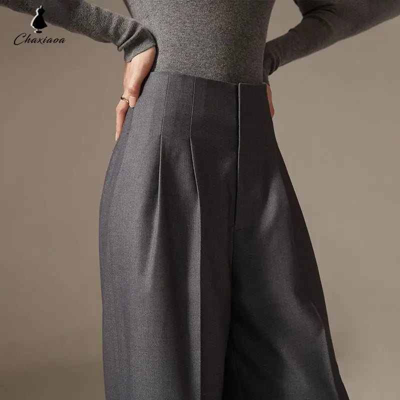 Stylish High Waisted Loose Fit Women's Pants - OutfitLondon