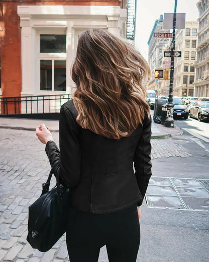 Genuine Leather Biker Jacket