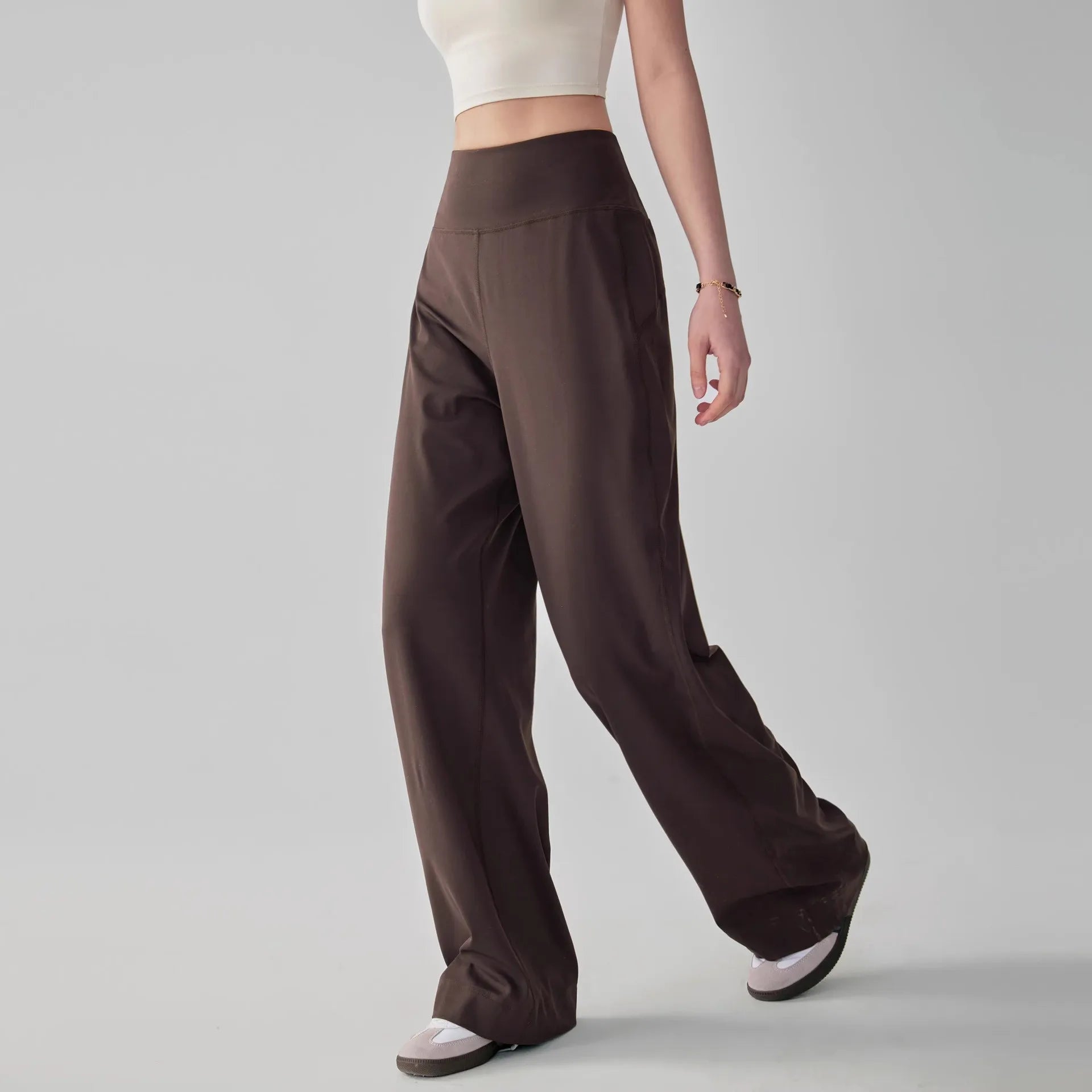 Soft Stretchy Sweatpants with Side Pockets - OutfitLondon