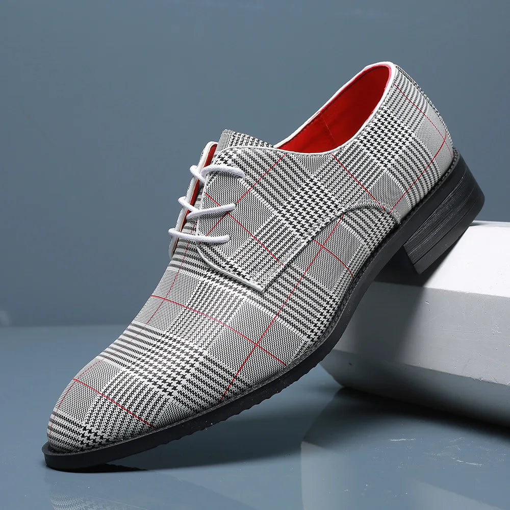 Classic Black and White Leather Oxfords - OutfitLondon