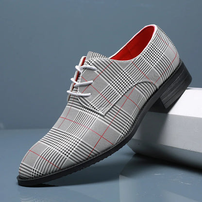 Classic Black and White Leather Oxfords - OutfitLondon